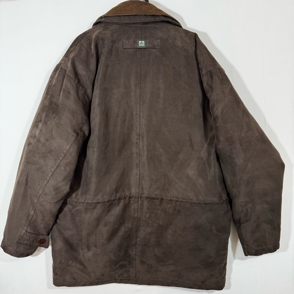 Rainforest Men’s L Brown Barn Coat Suede Collar Down Liner Heritage Grandpacore - Picture 16 of 16